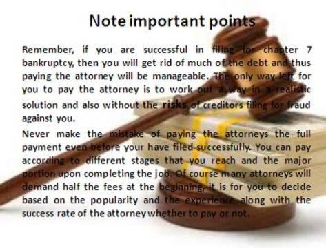 Things you should be aware of before you pay attorney fees bankruptcy Houston