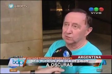 Cientos de argentinos tomaron las calles por corte del suministro eléctrico