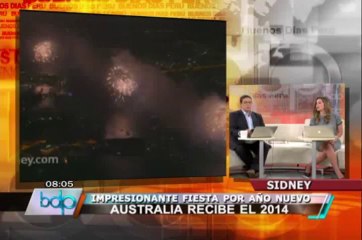 ¡Feliz año nuevo! Sidney ya celebra la llegada del 2014 con impresionante fiesta