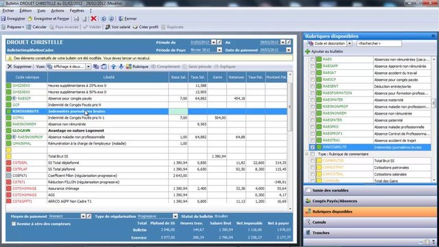 Tutoriel Les indemnités journalières sur EBP paye Open Line