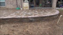 Fort worth concrete brick paver stone  retaining  wall