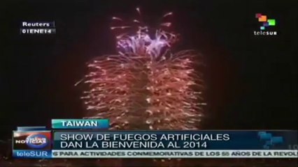 Taiwan celebra con fuegos artificiales la llegada del 2014