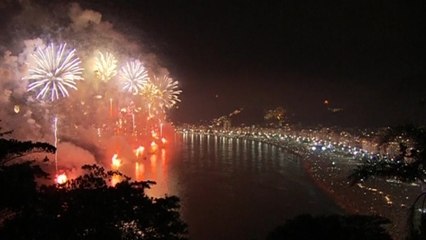 Music, fireworks and dancing ring in New Year in Rio de Janeiro