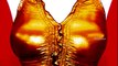 MARILYN MONROE -GENTLEMEN PREFER BLONDES -GOLDEN DRESS (GOLD) -BY MOKTAR
