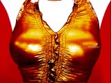 MARILYN MONROE -GENTLEMEN PREFER BLONDES -GOLDEN DRESS (GOLD) -BY MOKTAR