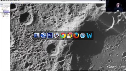 lune. Zeeman Crater .Base Lunaire