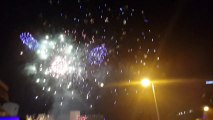 New Year 2014 Celebrations Fireworks at KLCC, Petronas Towers (Twin Towers) Kuala Lumpur, Malaysia