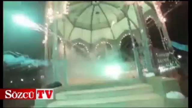 Havai fişek ile break dans yaptı!