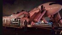 EXCLU Saudia jet makes emergency landing Madinah( plane crash médine المدينة المنورة )