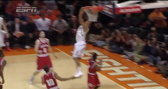 Joseph Bertrand REVERSE Alley-Oop Dunk #SCtop10