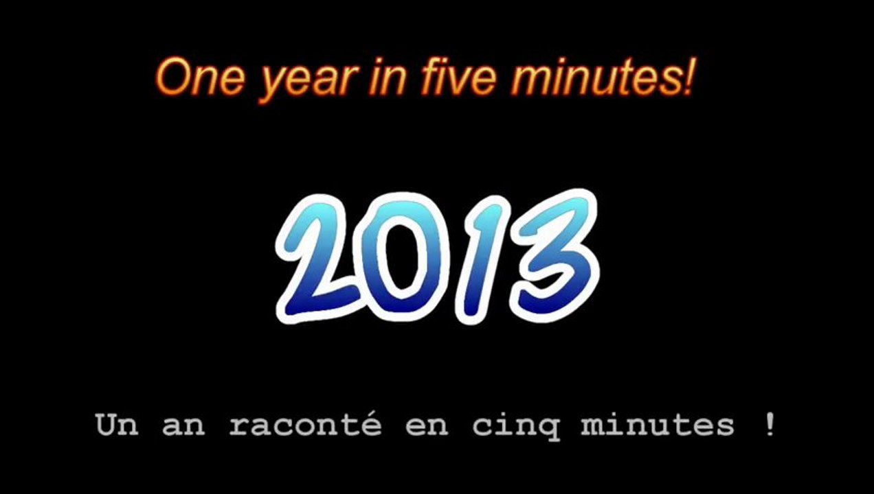 One year in five minutes 2013