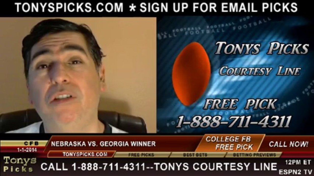 Nebraska Cornhuskers vs. Georgia Bulldogs Pick Prediction Gator Bowl NCAA College Football Odds Preview 1-1-2014