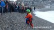 Premier bain de l'année à Mers-les-Bains