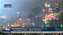 EE.UU. celebra llegada del año nuevo con fuegos artificiales