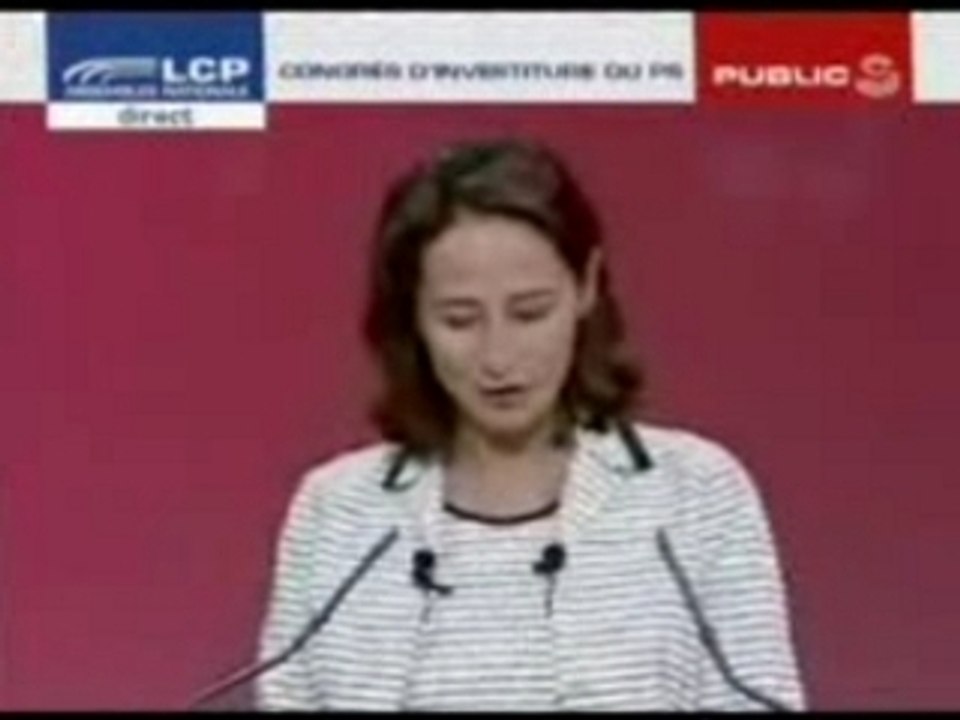 Investiture de Ségolène Royal à Paris