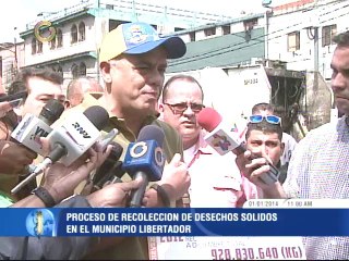 Alcalde Jorge Rodríguez promete que el municipio Libertador estará limpio antes de las 2 pm