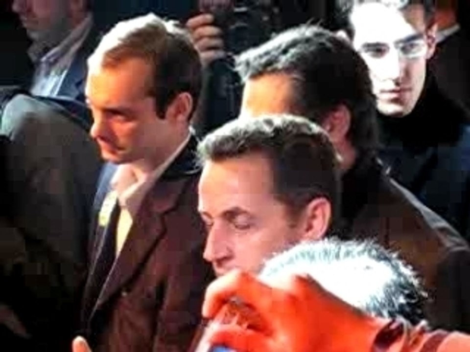 Sarkozy s'adresse aux jeunes UMP Paris
