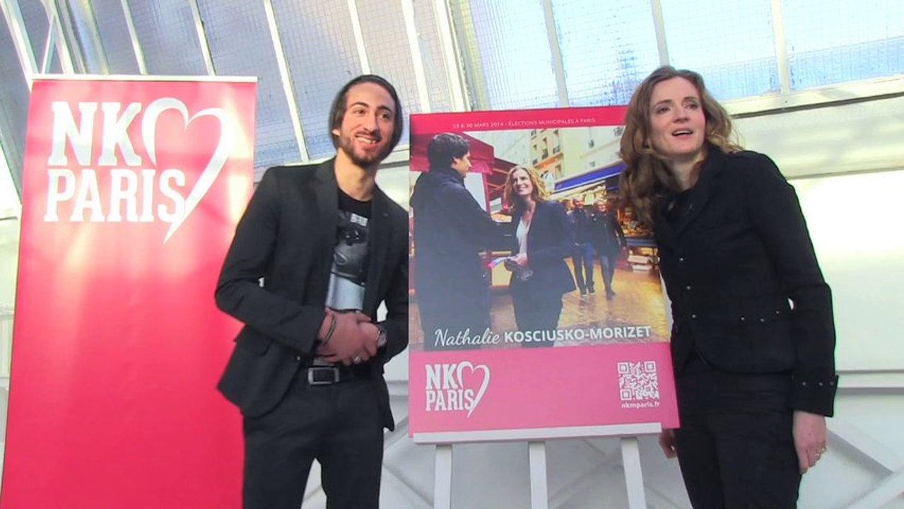 L'annonce des résultats du concours d'affiches de campagne de NKM organisé par Myphotoagency