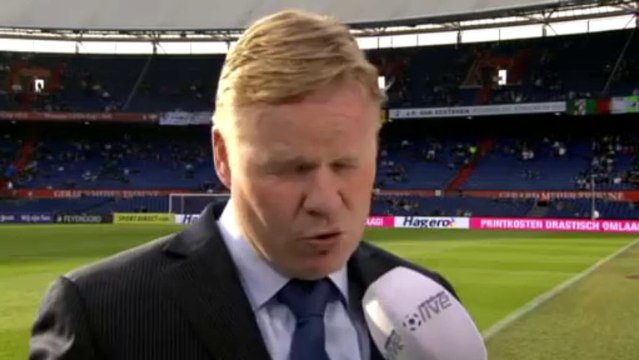 14-04-2012 Koeman vooraf aan Feyenoord - Excelsior