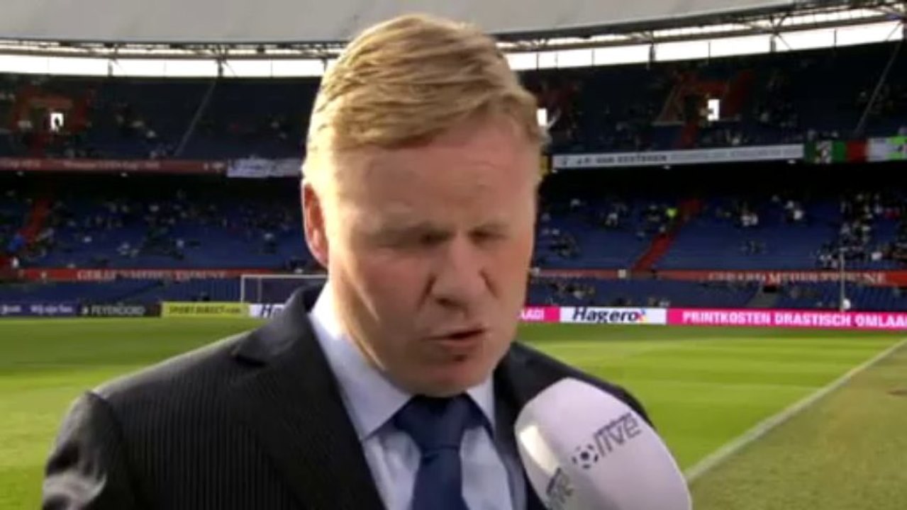 14-04-2012 Koeman vooraf aan Feyenoord - Excelsior