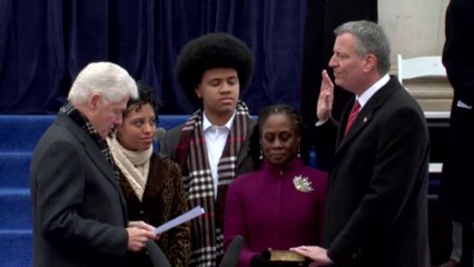 De Blasio toma posse como prefeito de NY
