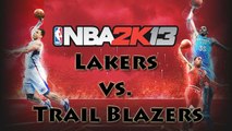 [Vidéo Détente] NBA 2K13 : Lakers (Los Angeles) - Trail Blazers (Portland)