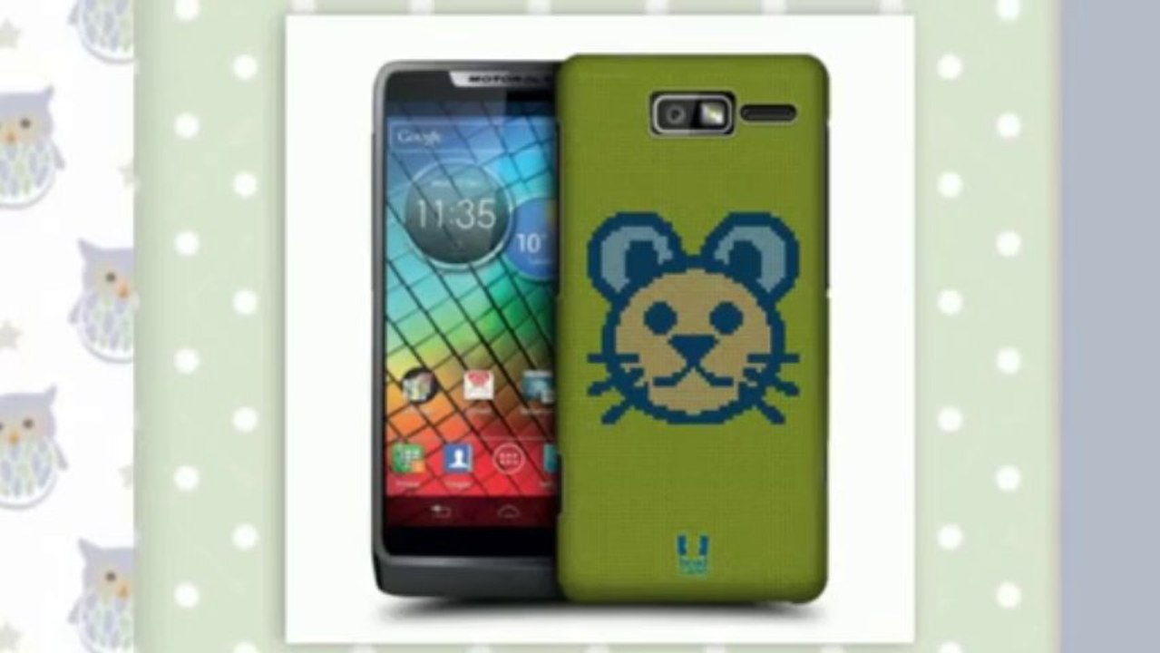 CROSS STITCHED HARD BACK CASE COVER FOR MOTOROLA RAZR i XT89
