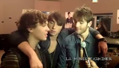Emblem3 backstage at X Factor Season 3