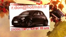Fiat 500 noir mat, Fiat 500 noir mat, Fiat 500 noir mat, Fiat 500 Covering noir mat, Fiat 500 peinture noir mat, Fiat 500 noir mat