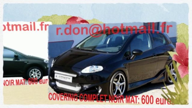 Fiat Grande Punto noir mat, Fiat Grande Punto noir mat, Fiat Grande Punto noir mat, Fiat Grande Punto Covering noir mat, Fiat Grande Punto peinture noir mat, Fiat Grande Punto noir mat
