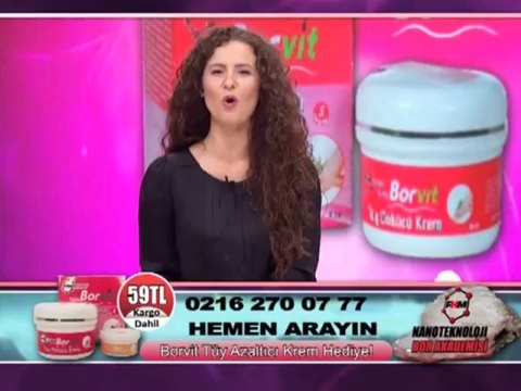 TÜY DÖKÜCÜ KREM ACISIZ AĞRISIZ NANO BORVİT