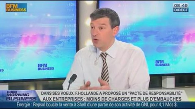 Nicolas Doze: François Hollande propose un pacte de responsabilité pour les entreprises - 02/01