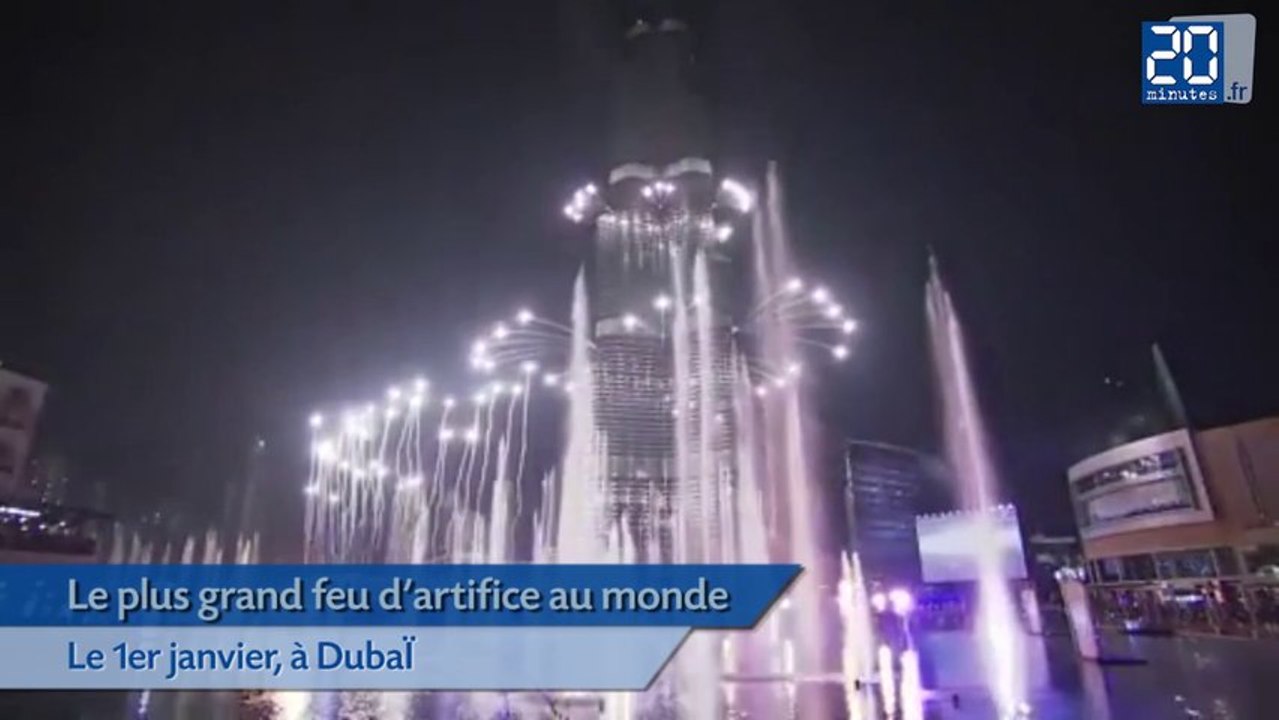 Le plus grand feu d'artifice au monde tiré à Dubaï