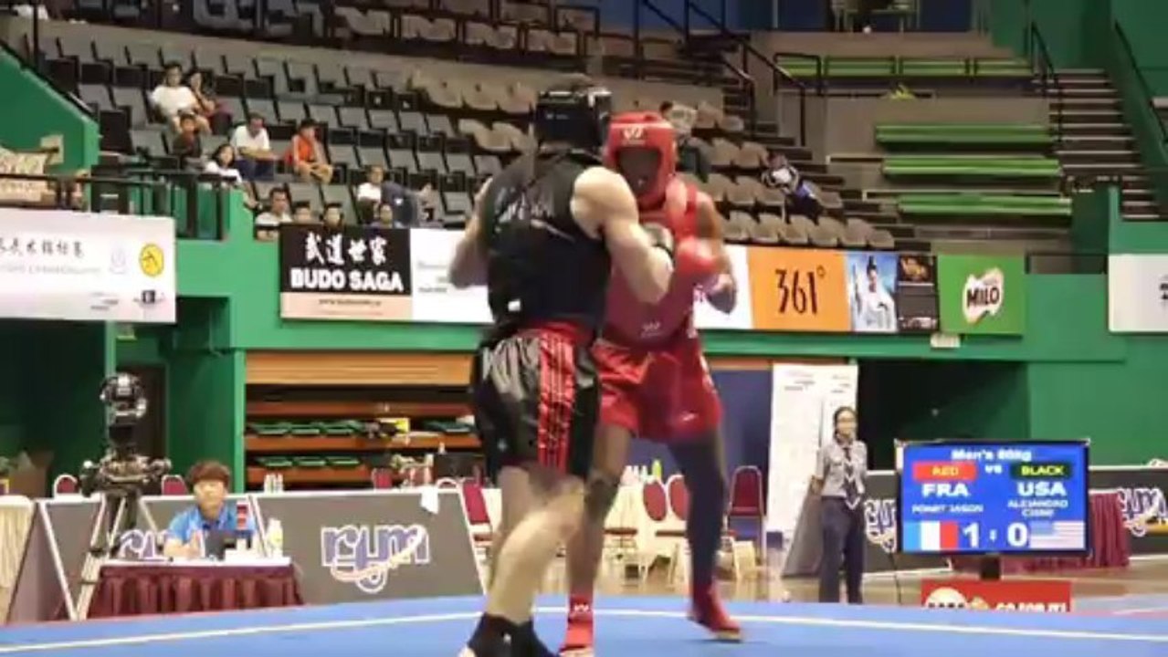 Focus sur Jason Ponet, combattant sanda - 12e Championnat du monde de Wushu - Kuala Lumpur