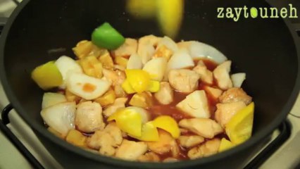 الدجاج الحامض الحلو