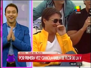 Gianola reflexionó sobre su pelea con Flor de la V: Yo quise trabajar tranquilo pero me pusieron trabas