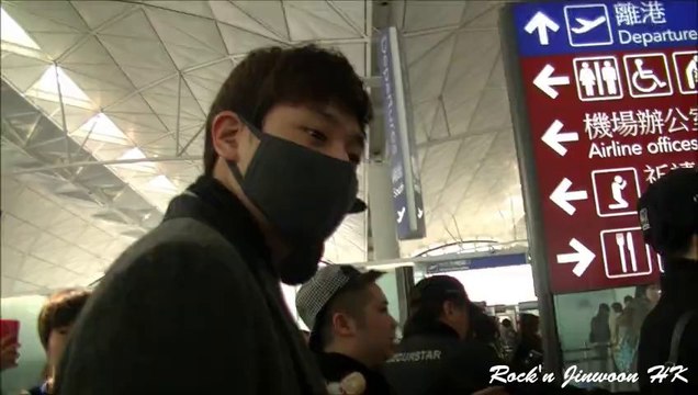 [Fancam] 131225 2AM in Hong Kong Airport (Leaving) (Jinwoon Focus)