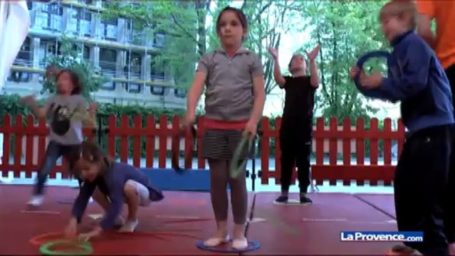 Les minots aixois à l'école du cirque