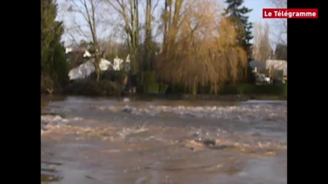 Saint-Samson (56). L'Oust déborde