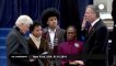 Bill Clinton swears in Bill de Blasio as New York mayor