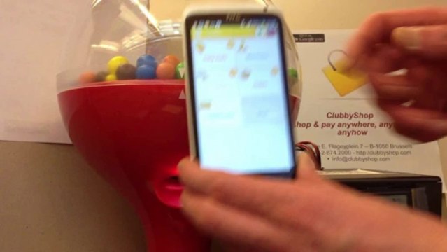 ClubbyShop : payment with smartphone at a vending machine