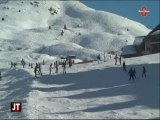Ambiance de nouvel an sur les pistes de ski (Valmeinier)