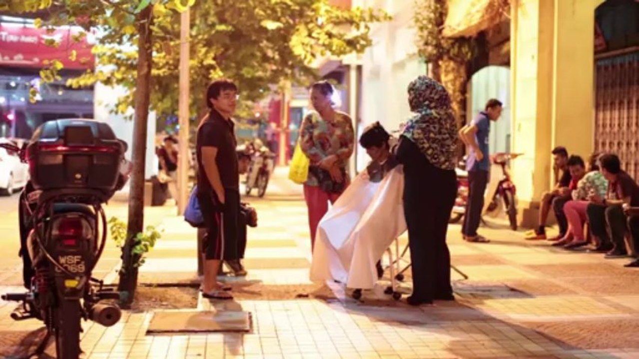 Schöne haare für die Ärmsten in kuala lumpur