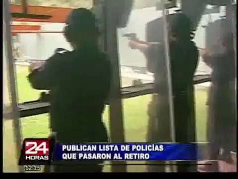Lista completa de oficiales de la Policía Nacional que pasaron al retiro