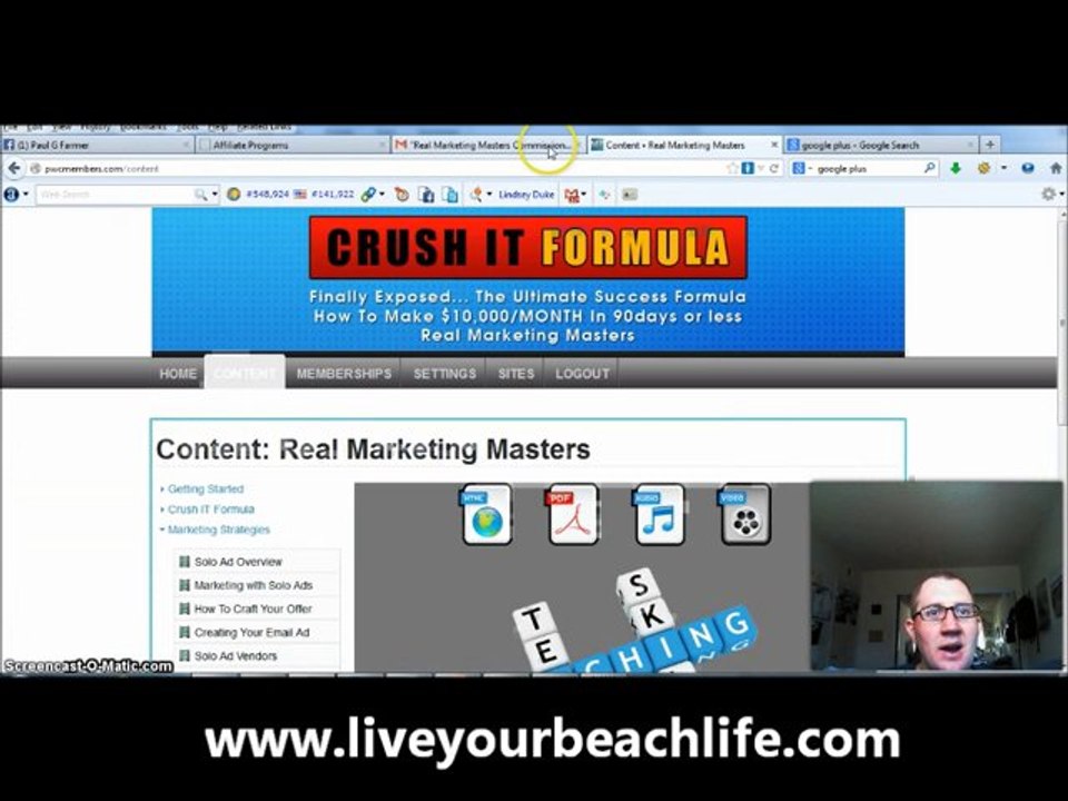 Real Marketing Masters- Get Paid Monthly While On Autopilot