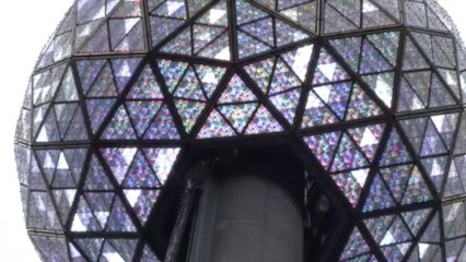 Times Square 2014 New Year's Eve Ball Lighting Test