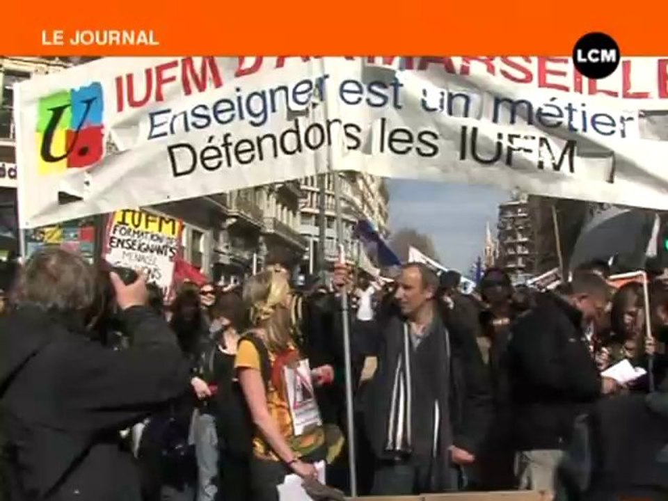 11/03/09 2000 enseignants et étudiants dans la rue