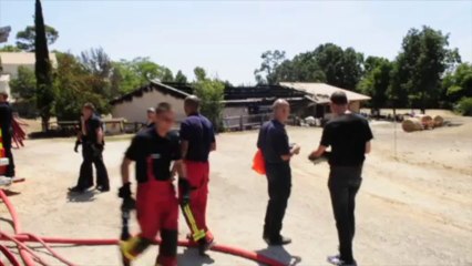Le local du groupe Saint Eloi de Château-Gombert en feu