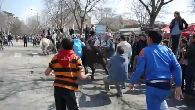 Feria d'Arles : lâcher de taureaux dans les rues de la ville