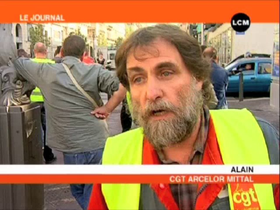 Une manifestation contre le stress au travail